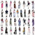 10/30/65pcs New Fashion Hand-painted Girl Sticker DIY Scrapbooking Journal Collage Album Characters Clothing Decoration Stickers. 