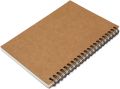 Brown cover Spiral Sketch Book note book suitable for sketch oil pastel and drawing.