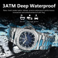 POEDAGAR Luxury Square Man Wristwatch Luminous Waterproof Date Men Watch Stainless Steel Men's Quartz Watches Casual Male Clock. 