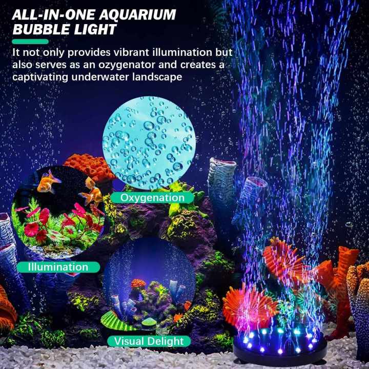 Aquarium babbling LED colourful underwater Light-1pcs | Daraz.com.bd