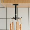 Rotating Kitchen Storage Rack Kitchen Utensils Organizer Hooks Spatula Spoon Knife Rack Kitchen Accessories. 