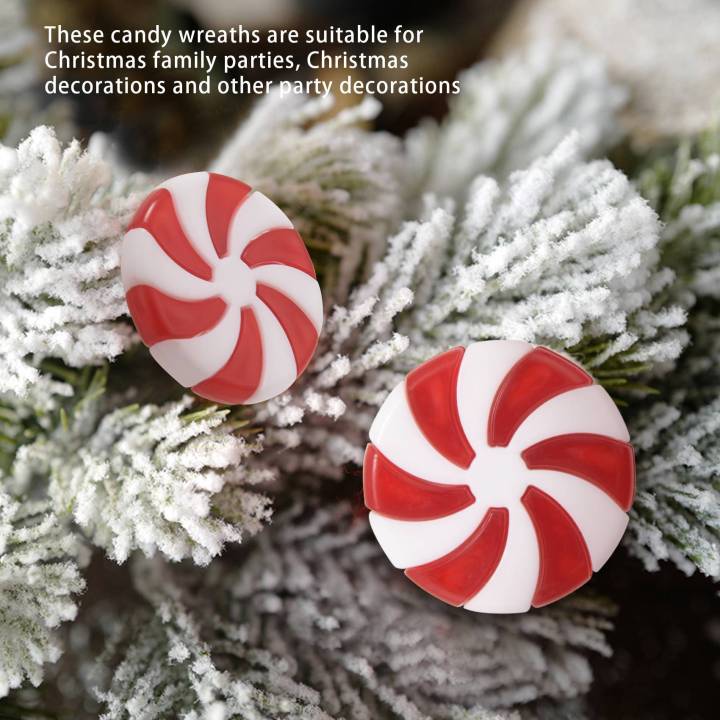 50%20Pieces%20Christmas%20Garland%20Candy%20Swirl%20Garland%20Ornament%20Red%20and%20White%20Candy%20Plastic%20Tree%20Candy%20Decoration%20for%20Xmas%20-%20Image%206