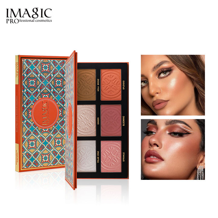 IMAGIC six-color Highlighter Blush & Contouring Comprehensive Palette