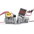 Ammeter 22.5mm Square Panel LED Digital Ampere Meter Current Meter Indicator Light With CT, 0-100A, Five available color - Kings Trading.