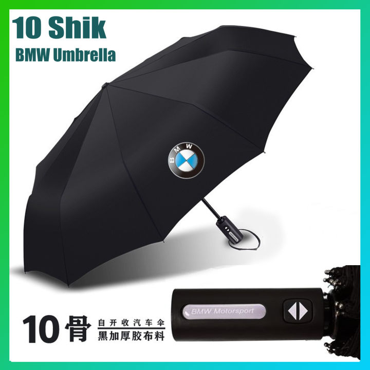 BMW Motorsport 10 Ribs Umbrella – 10 Shik Super Strong Umbrella –Waterproof, Sum proof, Windproof and Trendy Designed