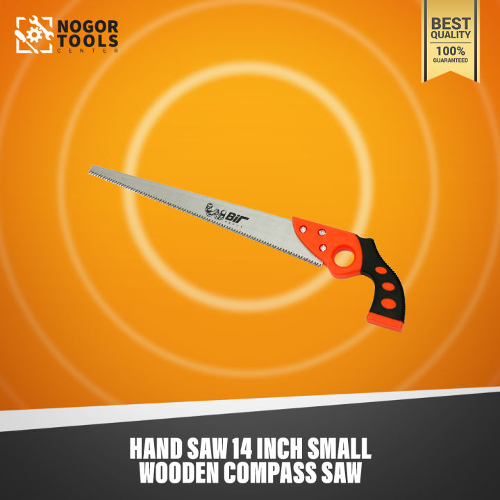 Hand Saw 14 inch small ,wooden compass saw with plastic handle BIR
