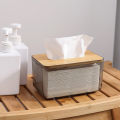 Tissue Clear Box Napkin Household Transparent Rectangular Wooden Modern Desktop Creative Transparent Table Tissue Box Holder. 