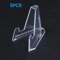 1/5/10PCS Plastic Triangle Display Stand Commemorative Coin Display Stand Transparent Decorative Stand Business Card Medal Triangle Stand. 