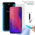 For Oppo Find X UV Light Adhesive Tempered Glass Screen Protector -transparent. 