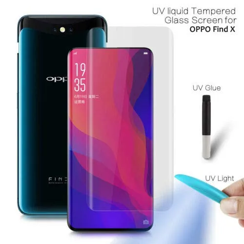 For%20Oppo%20Find%20X%20UV%20Light%20Adhesive%20Tempered%20Glass%20Screen%20Protector%20-transparent%20-%20Image%202