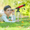 FLH - Kids Outdoor Monocular Natural view and Astronomical Portable Tripod Spotting Scope Children Kids Gift.