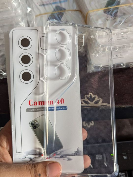 Tecno Camon 40 Premium Silicone Case Crystal Clear Soft TPU Ultra-Thin Transparent Flexible Protective Mobile Phone Back Cover