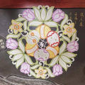 2023 New Elegant Hollow Easter Egg Art Embroidery Bed Table Runner Flag Cloth Cover Lace Tablecloth Mat Kitchen Party Decor. 