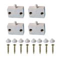 4 Pcs Cabinet Door Lamp Switch Applicable to 12V 24V 110V White. 