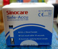 Sinocare Safe accu Test Strips 50Pcs,Blood Glucose Sugar Test. 