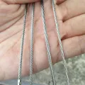 EDC Keychain Tag Rope Gadget Ring Key Keyring Stainless Steel Wire Cable Loop Screw Lock DIY Hand Tools. 