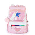 Cartoon laser glitter backpack, Korean version fashionable children's bag, versatile student backpack. 