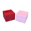 Durable Jewelry Storage Box Elegant Design High-grade Three Layers Jewelry Organizer Case Large Capacity Flannelette Flannelette Jewelry Box for Ladies Personal Use Fashion Accessory.