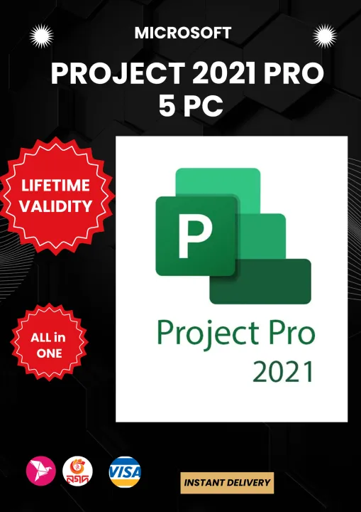 Microsoft Project 2021 5 pc Account lifetime Validity 100% genuine ...