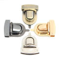 Metal oval buckle rotating lock suitable for DIY bags. 