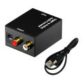 Digital to Analog Audio Converter- with USB Cable Adapter, LR Audio Decoder with Audio Toslink,3.5mm Jack DAC Converter. 