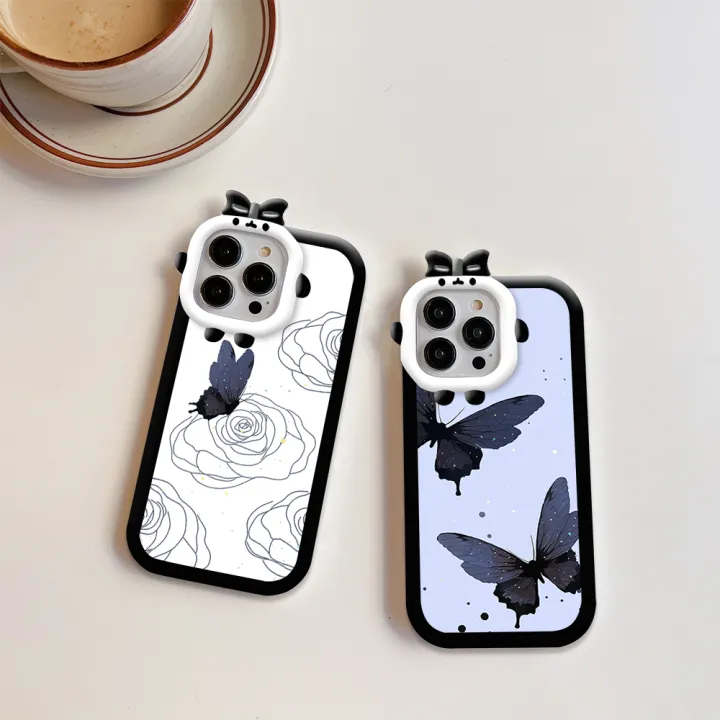 UCUC%20for%20OPPO%20A15%20A15S%20Back%20Cover%20Elegantly%20Painted%20Butterfly%20Monster%20Lens%20Phone%20Case%20Thin%20Hard%20Drop%20Resistant%20Protective%20Cover%20for%20Girls%20-%20Image%205