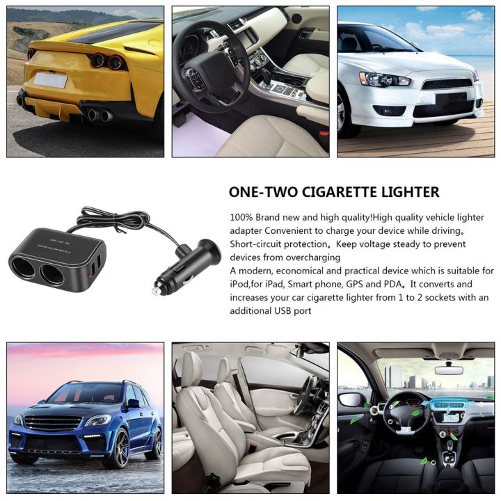 %E3%80%90FUPANG%E3%80%91In-car%20USB%20&%202%20Sockets%20Splitter%2012V/24V%20Car%20Charger%20-%20black%20-%20Image%204