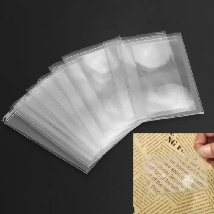 10Pcs%203X%20%20Full%20Page%20Loupe%20Magnifier%20Fresnel%20lens%20Magnifier%20Magnifiion%20Magnifying%20Fresnel%20Lens%20cket%20%20Magnifier%20-%20Image%206