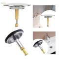 Button Drain Stopper Bath Plug for Bathtub Drain Cover Wash Basin Drain Plug 2. 