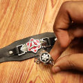 Itachi Uchiha Anime Bracelet Ring Hand Chain Naruto Sharignan Hand Chain Akatsuki Ring Metal Hand Chan Bracelet Wrist Band Fashion Accessory Anime.