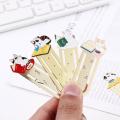 Cute Stationery Cartoon Reading Paper Cilp Japanese Metal Bookmark Kittens Book Mark Bookmark Cat Bookmark. 