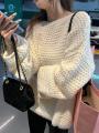 Gentle Retro Pink Thick Needle Soft Glutinous Sweater Women's Autumn and Winter Clothing Loose and Lazy Style High-Grade Pullover Top.