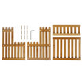 【Aesth Diary Store】Countertop Bamboo Shelf 2-Tier Bamboo Stand Balcony Flower Rack Cabinet Organizer Multi-Function DIY Storage Rack for Living Room Bedroom Kids Room.