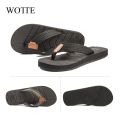 WOTTE Summer Slippers Men Drainage Non-Slip Flip Flops Men Beach Slides Shoes Outdoor Comfort chanclas hombre Big Size 40-50. 