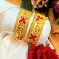 gold plated Indian ruli (bala) for women - 2 piece. 