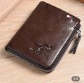 Chocolate Zipper wallet For Men.