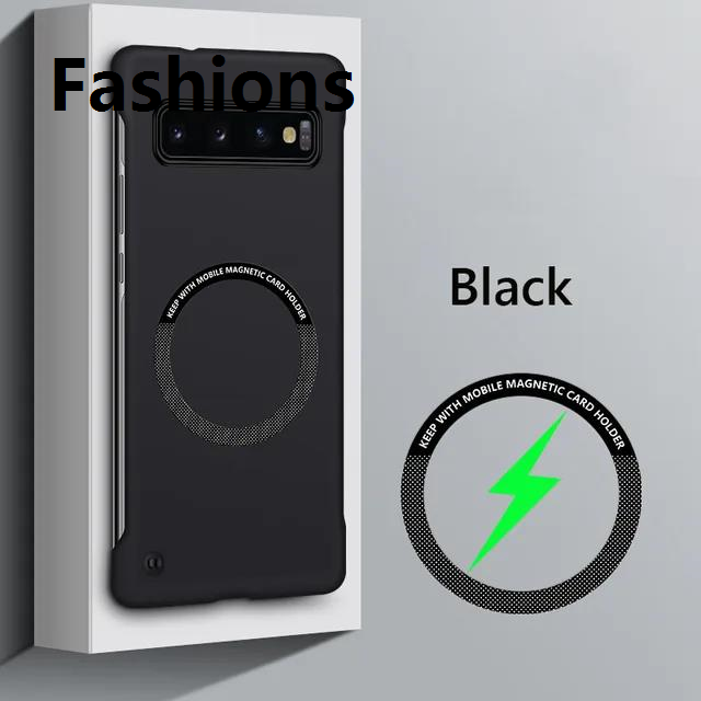Fashions For Samsung Galaxy S10 Frameless Magnetic Magsafe Slim Case For Samsung S10 Wireless Charging Hard Back Cover