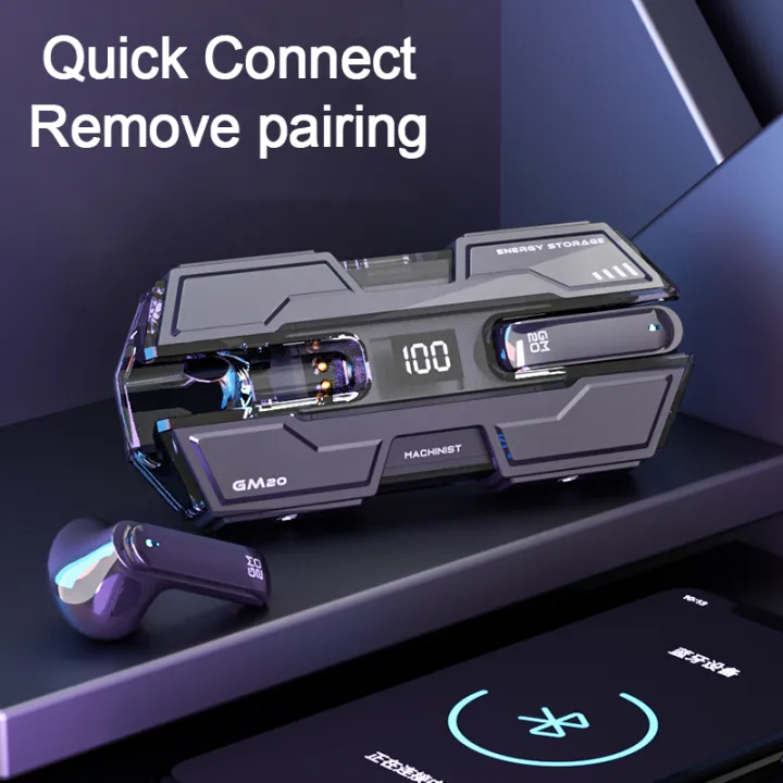 Original%20Product+FREE%20Shipping+COD%20New%20Style%20Mecha%20Headset%20GM20%20Bluetooth%205.3%20wireless%20mecha%20Bluetooth%20earphones%20Metal%20Lacquer%20Band%20with%20digital%20display%20esports%20games%20low%20latency%20high-definition%20calls%20comfortable%20to%20wear%20and%20long-lasting%20battery%20life%20-%20Image%202