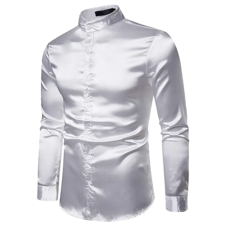Mens%20Silk%20Shirt%20Long%20Sleeve%20Formal%20High%20Quality%20Collar%20Shirts%20White%20Button%20Open%20Casual%20Men'S%20Satin%20Shirts%20-%20Formal%20Shirt%20For%20Men%20-%20Image%203