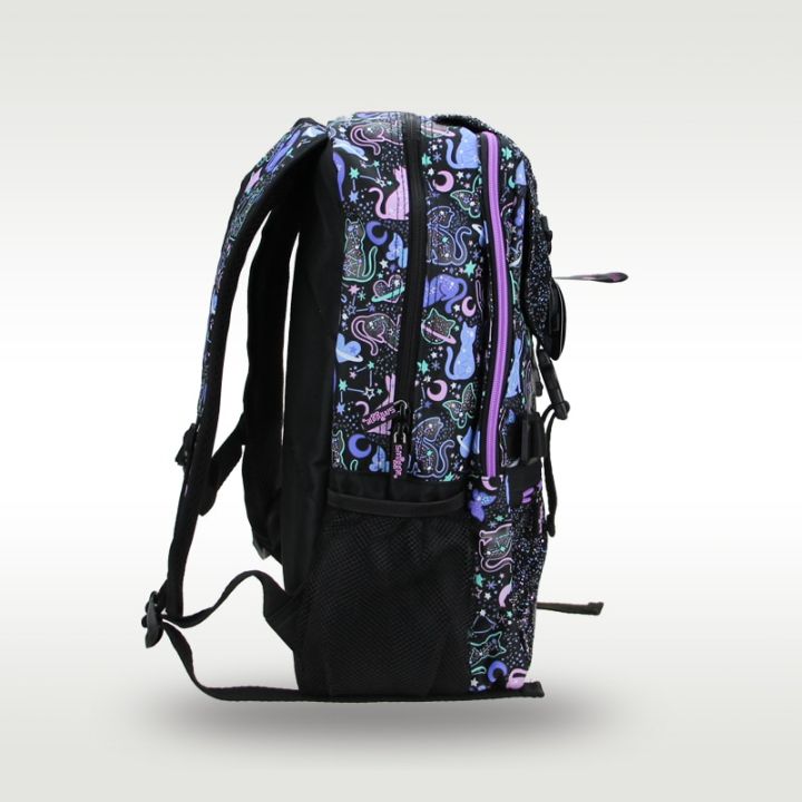 Australia%20Smiggle%20Original%20High%20Quality%20Children's%20School%20Bag%20Kawaii%20Girls%20Backpack%20Beautiful%20Black%20Starry%20Cat%2018%20Inch%20Kids%20Bags%20-%20Image%202