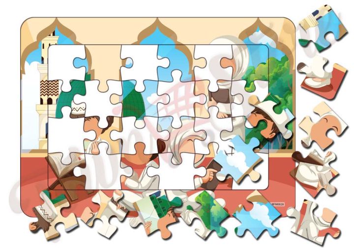 Islamic%20Series-4%20Packs%2024%20Pieces%20Jigsaw%20Puzzles%20Duplex%20Paper%20Board%20Size%207.25%C3%9710%20inch%20for%20Kids%20Educational%20Brain%20Teaser%20Boards%20Toys%20-%20Image%204