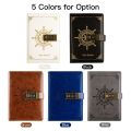 Vintage Diary with Lock B6 PU Cover Vintage Notebook 3. 