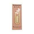 Cute Stationery Cartoon Reading Paper Cilp Japanese Metal Bookmark Kittens Book Mark Bookmark Cat Bookmark. 