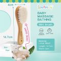Baby Hair Brush And Comb Set for Newborn Massage Bath Shower Portable Comb For Hair Mini Baby Brush Wooden Hair Brushes for Kids. 