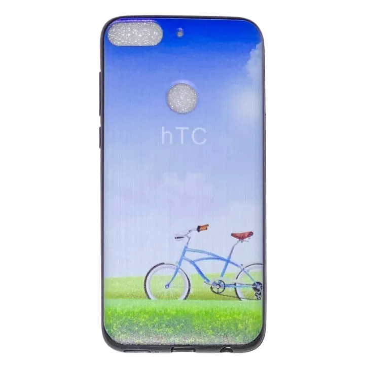 For HTC Desire 12+ (HTC Desire 12 Plus) Soft Multicolor Back Cover Fashion Textured TPU Protective Back Cover Case