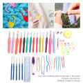 Knitting Needles Set, Ergonomic Crochet Supplies for Friends for Mothers for General Purpose for Professional Use for Knitting Beginners. 
