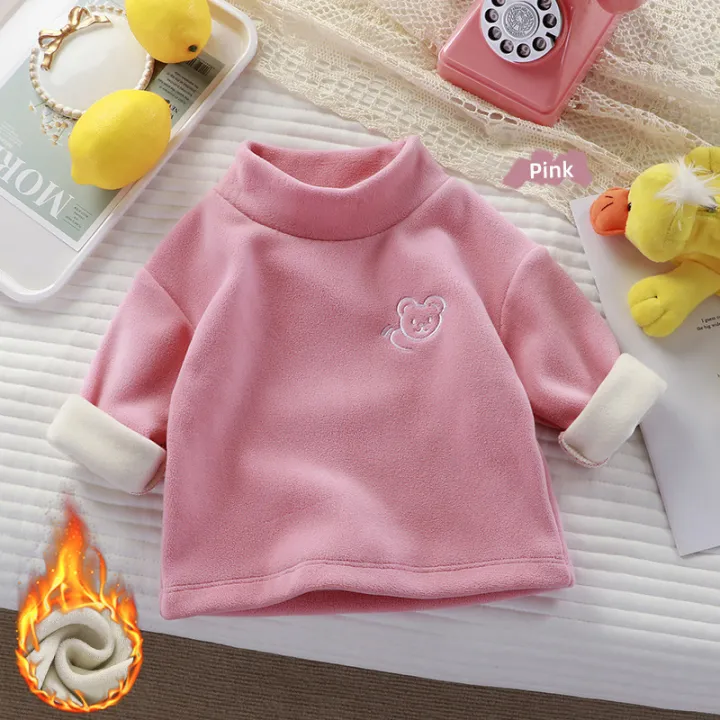 Children's%20fleece%20thickened%20base%20shirt,%20autumn%20and%20winter%20clothes,%20baby%20half-high%20neck,%20inner%20layer,%20boys%20and%20girls%20warm%20embroidered%20bear%20sweatshirt%20-%20Image%204