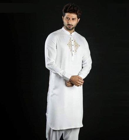 Menext Men's Elite Collection Semi Long Panjabi For Men ( Snap Button)