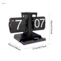 Clock Digital Flip Down Clock Retro Design Mechanical Table Clock Automatic Page Turning.