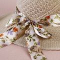 Summer Girls Sun Hats Wide Brim Bowknot Straw Hat with Ribbon Outdoor Sun Protection Women Hats Ladies Panama Caps.